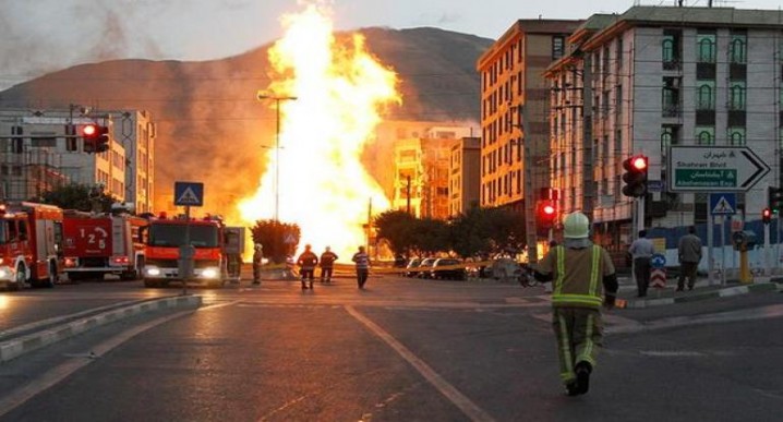 انفجار لوله گاز در شهران خطوط موبایل غرب را قطع کرد