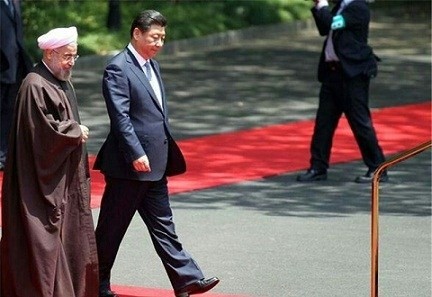 استقبال رسمی روحانی از رئیس‌جمهور چین