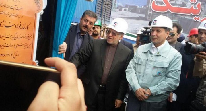 افتتاح طرح تولید شمش در مجتمع فولاد خراسان